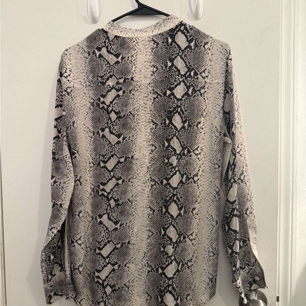 Equipment Snake Pattern Blouse - Picture 3 of 4